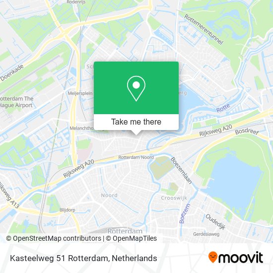 Kasteelweg 51 Rotterdam map
