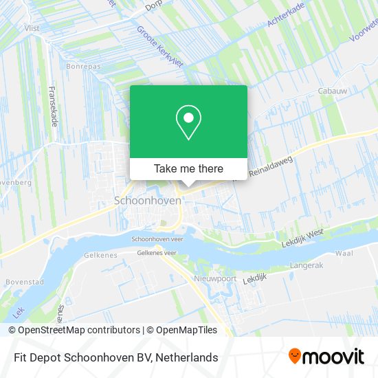 Fit Depot Schoonhoven BV Karte
