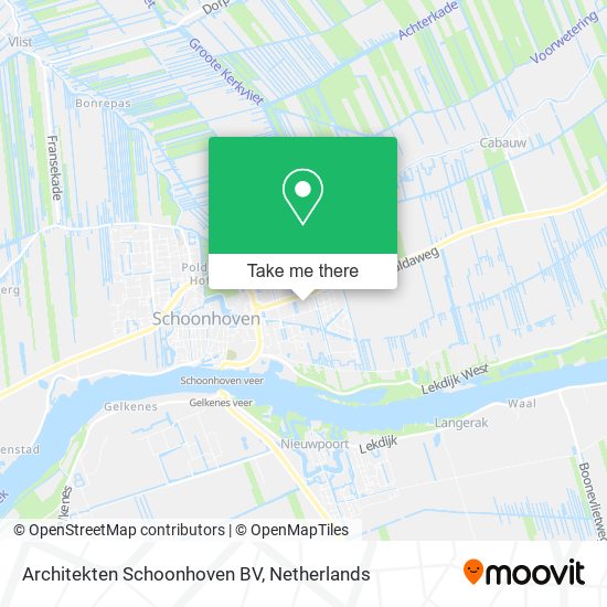 Architekten Schoonhoven BV map