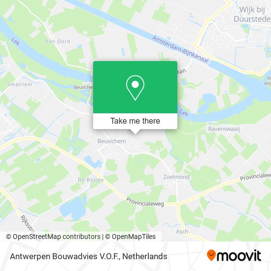 Antwerpen Bouwadvies V.O.F. Karte