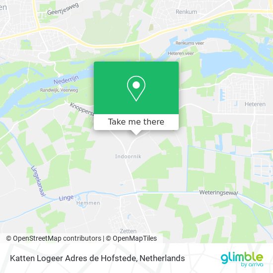 Katten Logeer Adres de Hofstede map