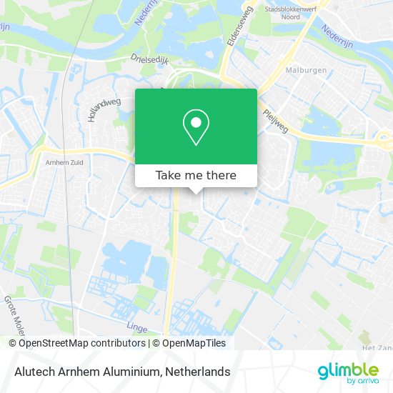 Alutech Arnhem Aluminium map