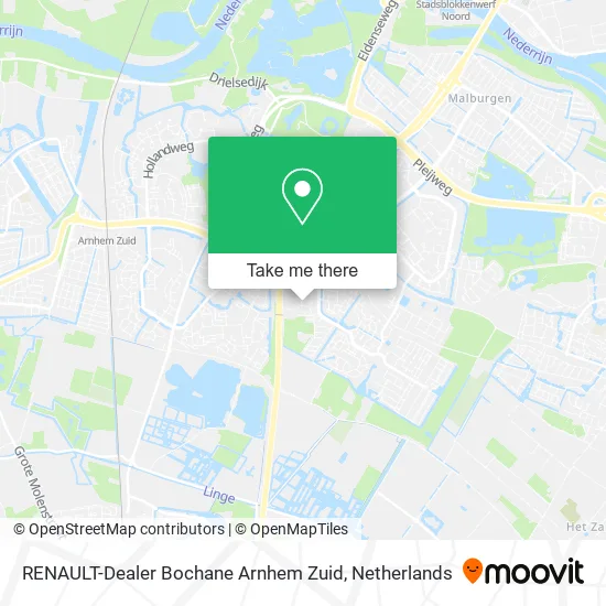 RENAULT-Dealer Bochane Arnhem Zuid map