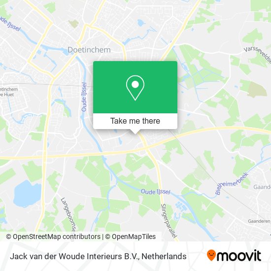 Jack van der Woude Interieurs B.V. map