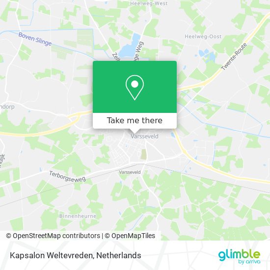 Kapsalon Weltevreden Karte