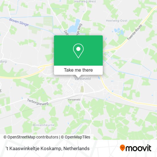 't Kaaswinkeltje Koskamp map