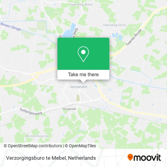 Verzorgingsburo te Mebel map