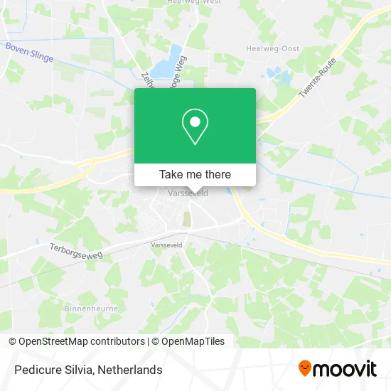 Pedicure Silvia map