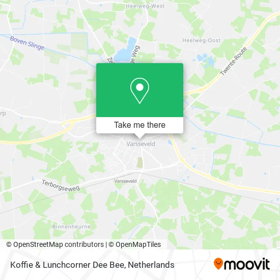 Koffie & Lunchcorner Dee Bee map