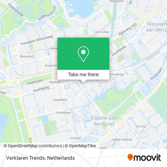 Verklaren Trends map