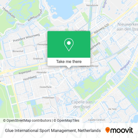 Glue International Sport Management Karte