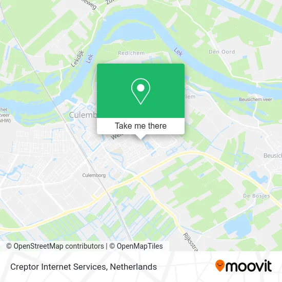 Creptor Internet Services map