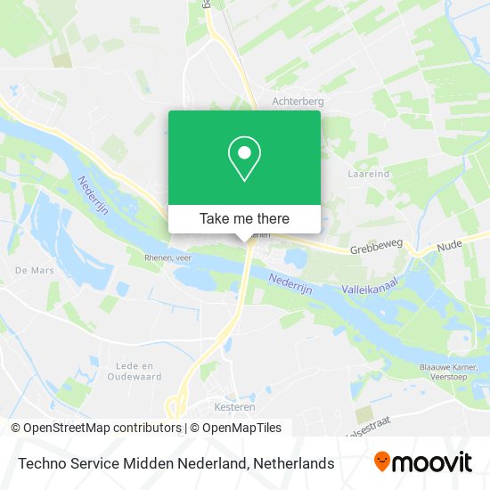 Techno Service Midden Nederland map