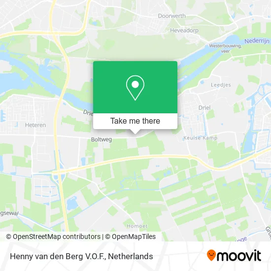 Henny van den Berg V.O.F. map