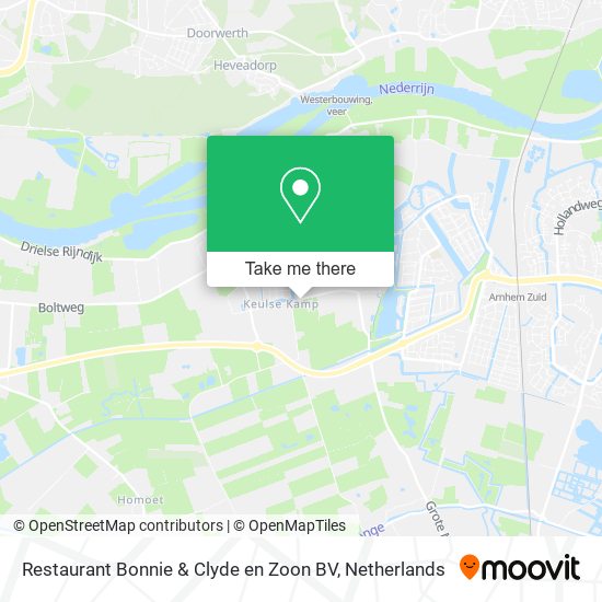 Restaurant Bonnie & Clyde en Zoon BV map