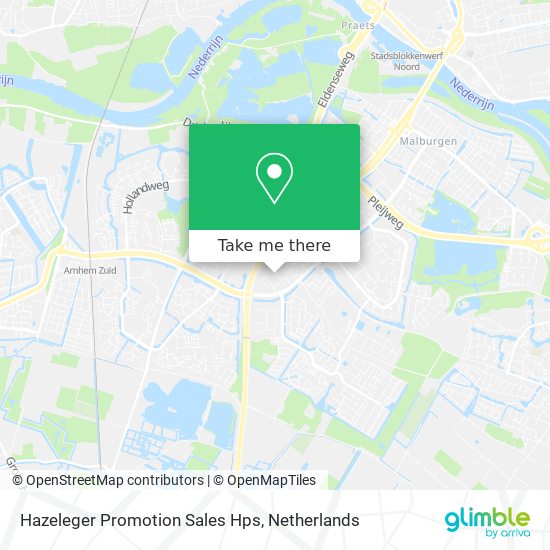 Hazeleger Promotion Sales Hps map