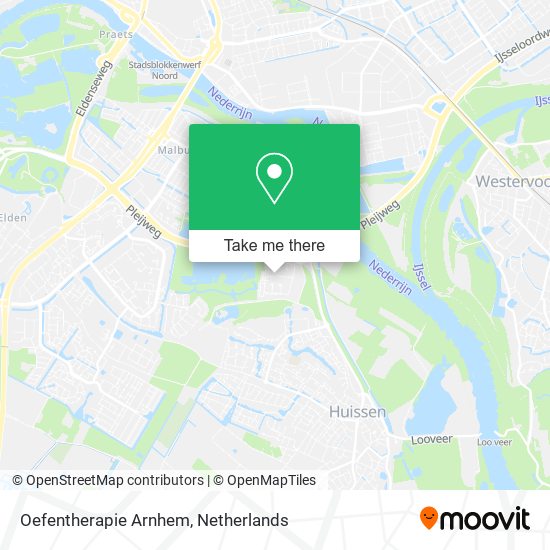 Oefentherapie Arnhem map