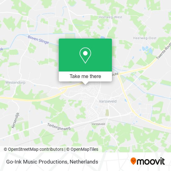 Go-Ink Music Productions map