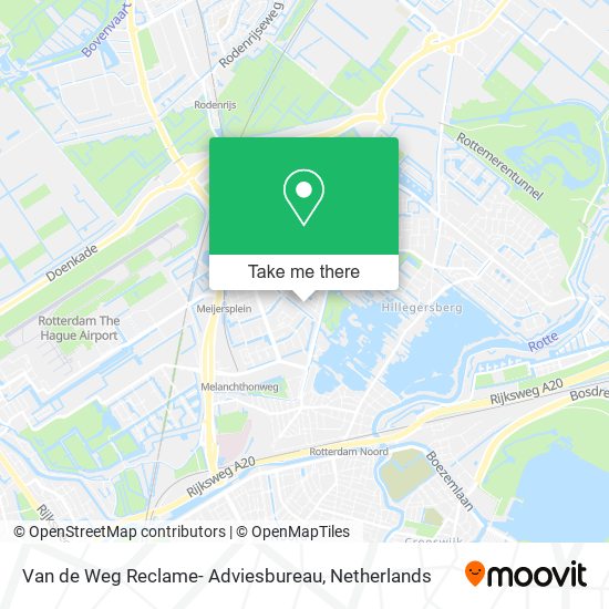 Van de Weg Reclame- Adviesbureau map