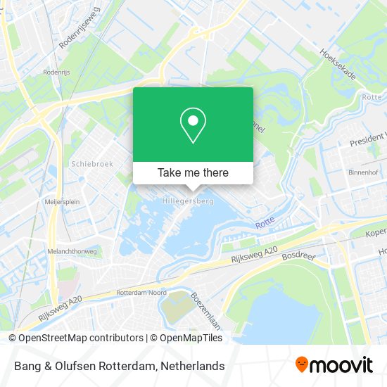 Bang & Olufsen Rotterdam map