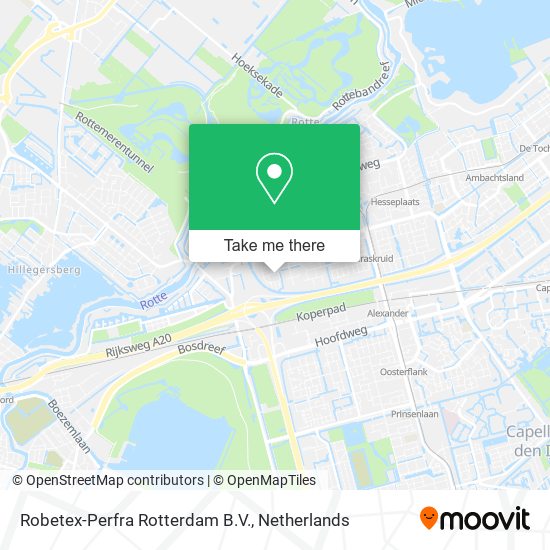 Robetex-Perfra Rotterdam B.V. map