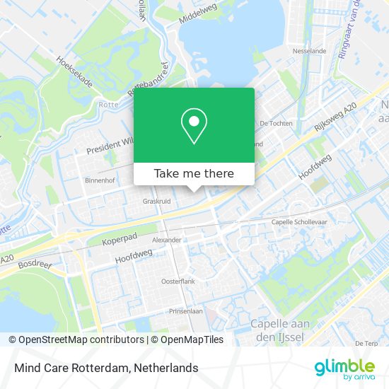 Mind Care Rotterdam map