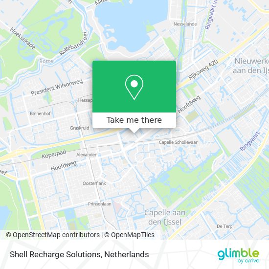 Shell Recharge Solutions map