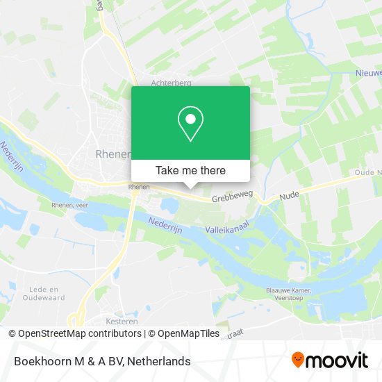 Boekhoorn M & A BV Karte