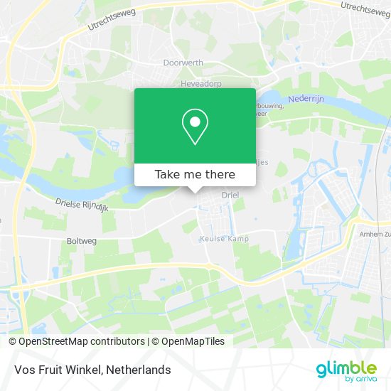 Vos Fruit Winkel map