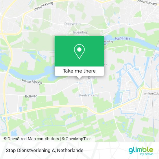 Stap Dienstverlening A map