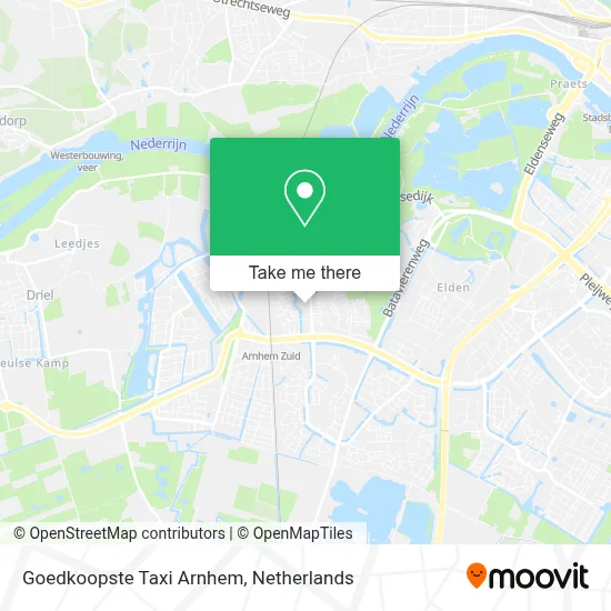 Goedkoopste Taxi Arnhem map