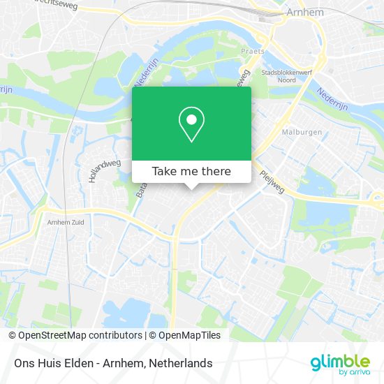 Ons Huis Elden - Arnhem map