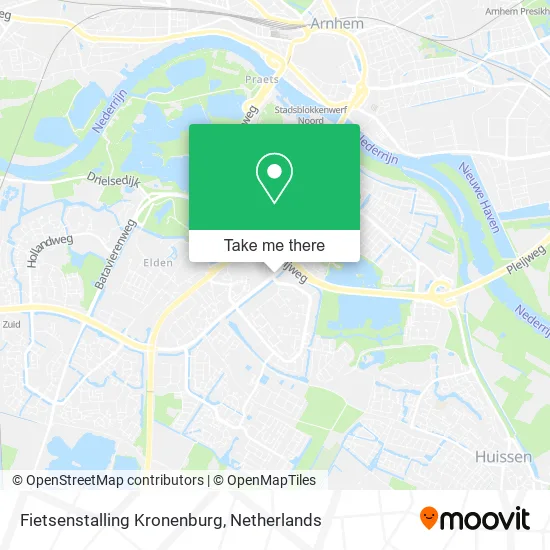 Fietsenstalling Kronenburg Karte