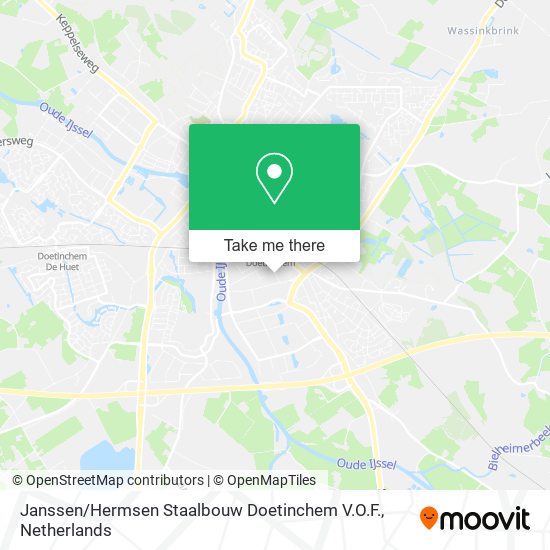 Janssen / Hermsen Staalbouw Doetinchem V.O.F. map