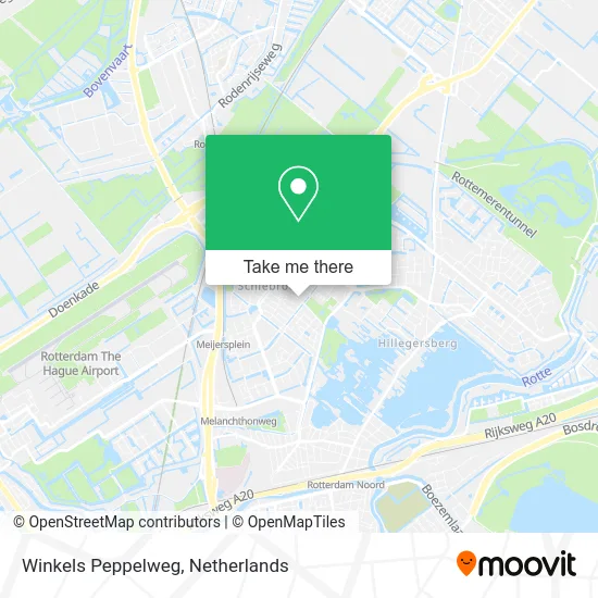 Winkels Peppelweg map