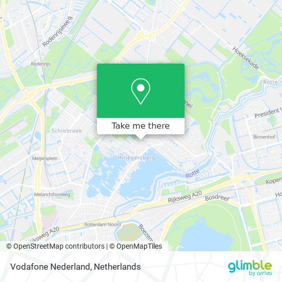 Vodafone Nederland map