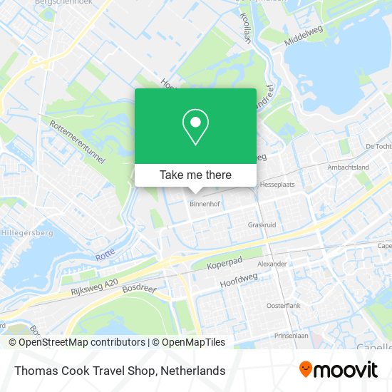Thomas Cook Travel Shop Karte