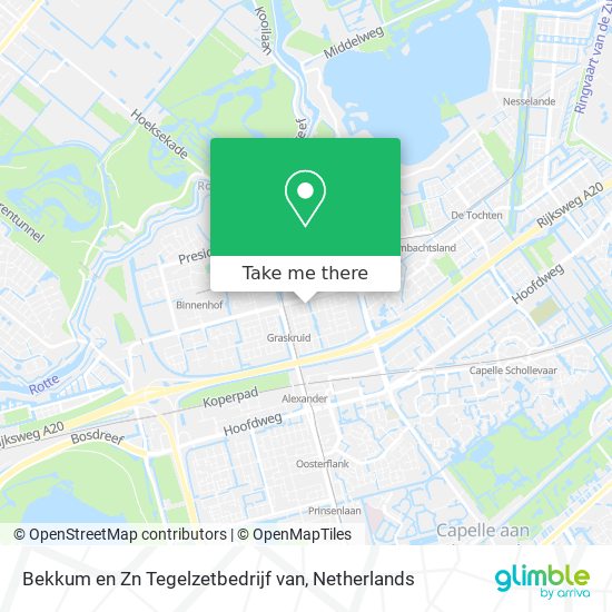 Bekkum en Zn Tegelzetbedrijf van map