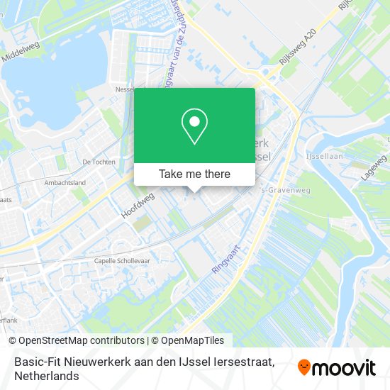 Basic-Fit Nieuwerkerk aan den IJssel Iersestraat map