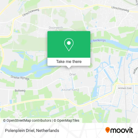 Polenplein Driel map