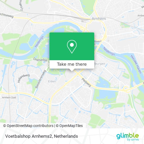 Voetbalshop Arnhems2 map