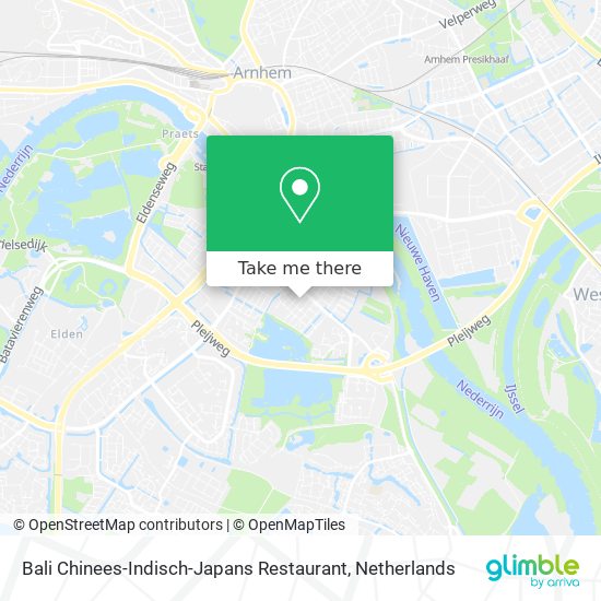 Bali Chinees-Indisch-Japans Restaurant Karte