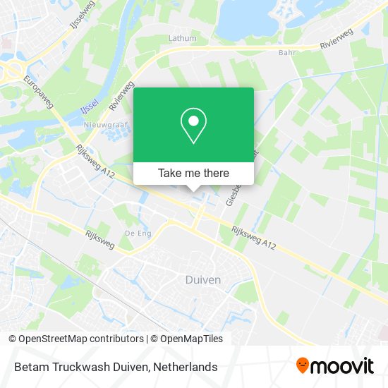 Betam Truckwash Duiven map