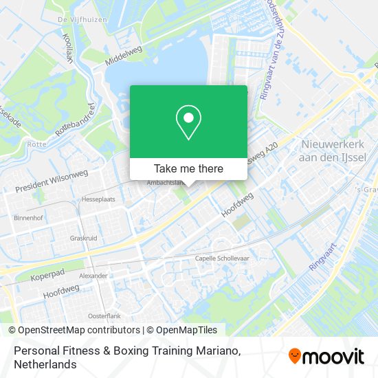 Personal Fitness & Boxing Training Mariano map