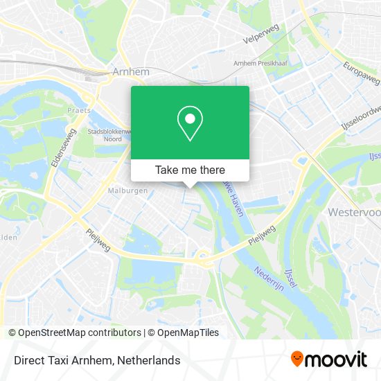 Direct Taxi Arnhem map