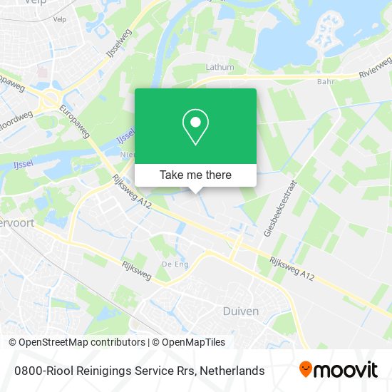 0800-Riool Reinigings Service Rrs map