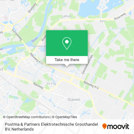 Postma & Partners Elektrotechnische Groothandel BV map