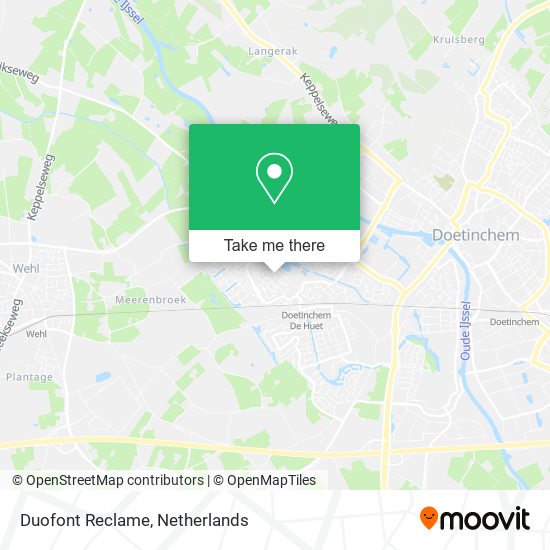 Duofont Reclame map