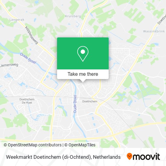 Weekmarkt Doetinchem (di-Ochtend) map