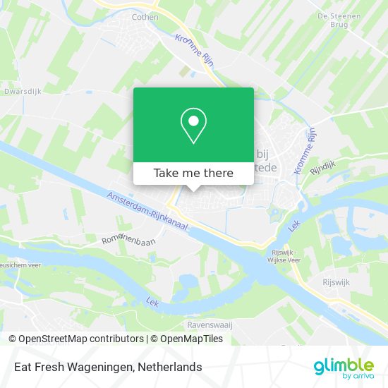 Eat Fresh Wageningen map